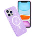 Фото Чохол TPU Galaxy Sparkle (MagFit) на Apple iPhone 12 Pro Max (6.7") (Purple+Glitter) в маназині vchehle.ua