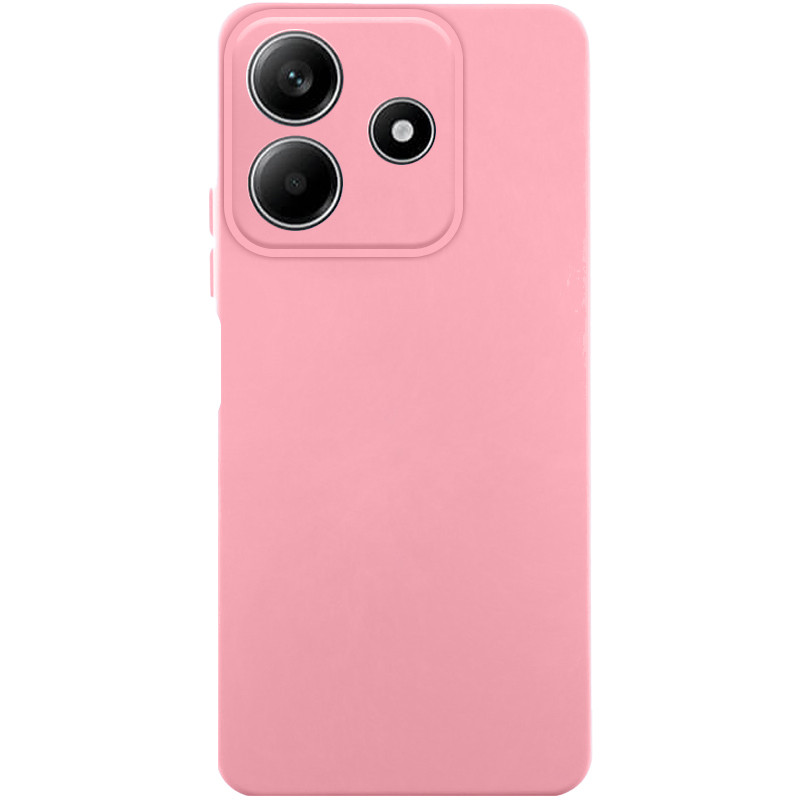 Чехол TPU GETMAN Liquid Silk Full Camera для Xiaomi Redmi Note 14 5G (Розовый / Pink)