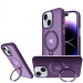 Фото TPU+PC чехол Metal Buttons with Magnetic Safe Colorful HQ Ring для Apple iPhone 15 (6.1") (Purple) в магазине vchehle.ua