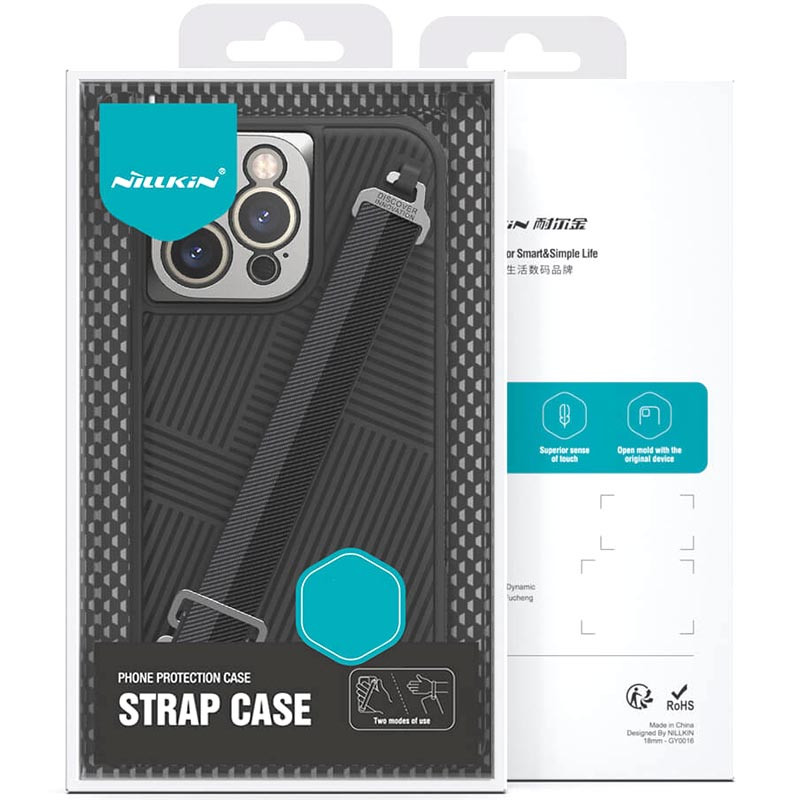 Фото Карбоновая накладка Nillkin Strap Case для Apple iPhone 14 Pro Max (6.7") в магазине vchehle.ua