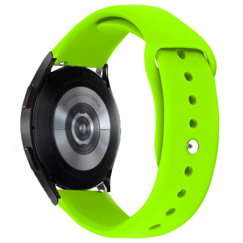 Силиконовый ремешок Sport для Smart Watch 20mm (Салатовый / Neon green)