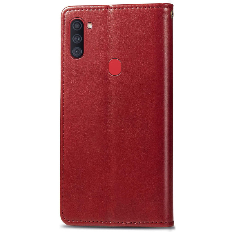 Фото Кожаный чехол-книжка GETMAN Gallant (PU) для Samsung Galaxy A11 (Красный) в магазине vchehle.ua