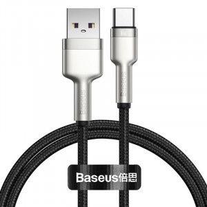 Дата кабель Baseus Cafule Metal Data USB Type-C 66W (2m) (CAKF0002)