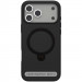TPU+PC чохол Metal Buttons with Magnetic Safe Colorful HQ Ring для Apple iPhone 17 (6.3") (Black)