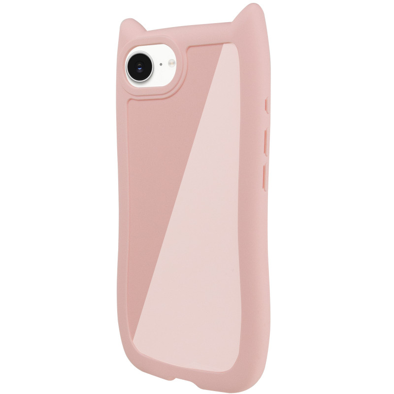 Фото Чехол TPU GETMAN Cat with straps для Apple iPhone 16e (6.1") (Pink) на vchehle.ua