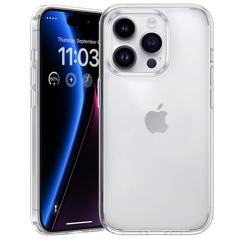 TPU чехол Epic Transparent 1,5mm для Apple iPhone 16 Pro (6.3") (Бесцветный (прозрачный))