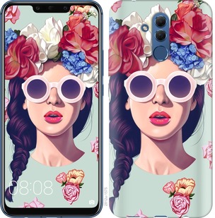 

Чохол Дівчина з квітами на Huawei Mate 20 Lite 670115
