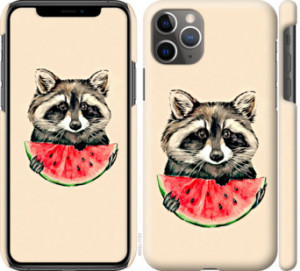 Чохол Єнотик з кавуном на iPhone 11 Pro Max