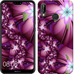 Чехол Цветочная мозаика для Huawei P20 Lite