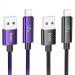 Дата кабель Hoco U125 Benefit 2.4A USB to Lightning with display (1.2m)