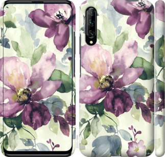 

Чехол Цветы акварелью для Huawei P Smart Pro 902291