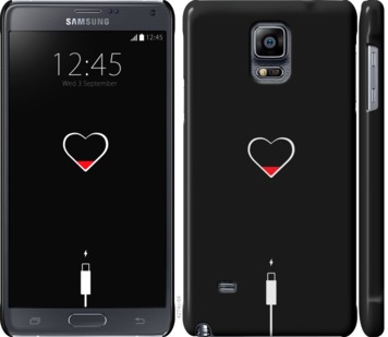

Чехол Подзарядка сердца для Samsung Galaxy Note 4 N910H 721087