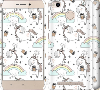 

Чехол Единорог и кофе для Xiaomi Redmi 3x 840965