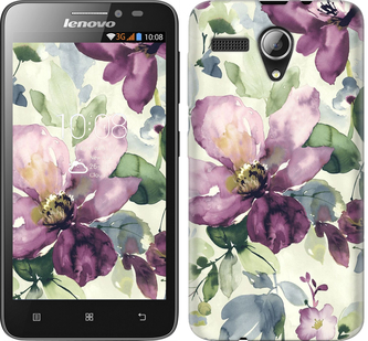 

Чехол Цветы акварелью для Lenovo A606 296471
