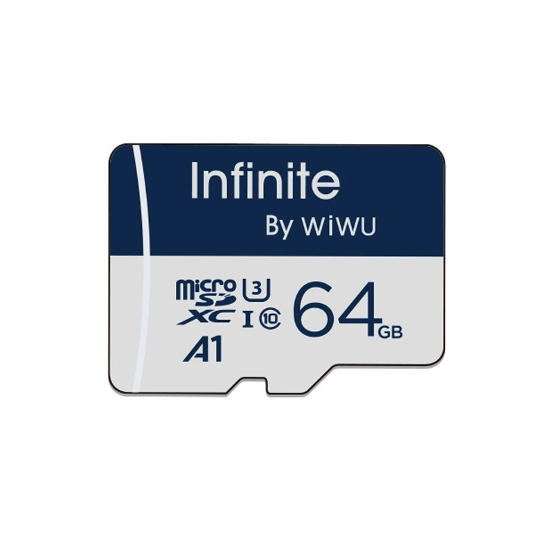 Карта памяти Wiwu Wi-FC004 Infinite Series (U3, C10) microSDXC Class 10 - 64GB (без адаптера) (Blue)