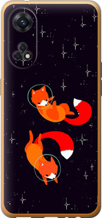 Чехол Лисички в космосе для Oppo Reno8 T