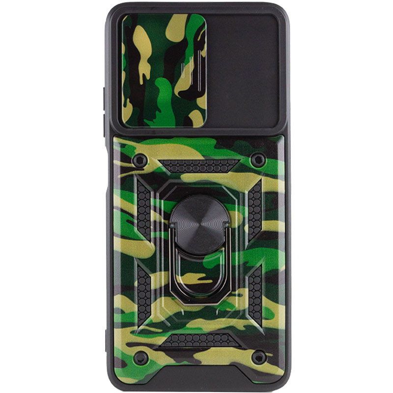 Фото Ударостійкий чохол Camshield Serge Ring Camo на Xiaomi Redmi 10 (Зелений / Army Green) в маназині vchehle.ua