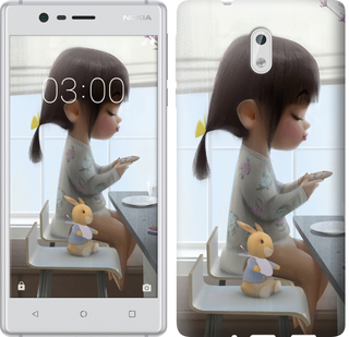 

Чохол Мила дівчинка з зайчиком на Nokia 3 636799