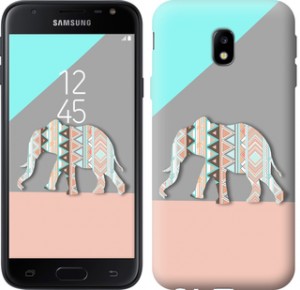 Чехол Узорчатый слон для Samsung Galaxy J4 2018