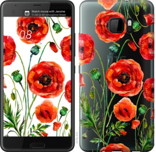 

Чохол Намальовані маки на HTC U Ultra 743865
