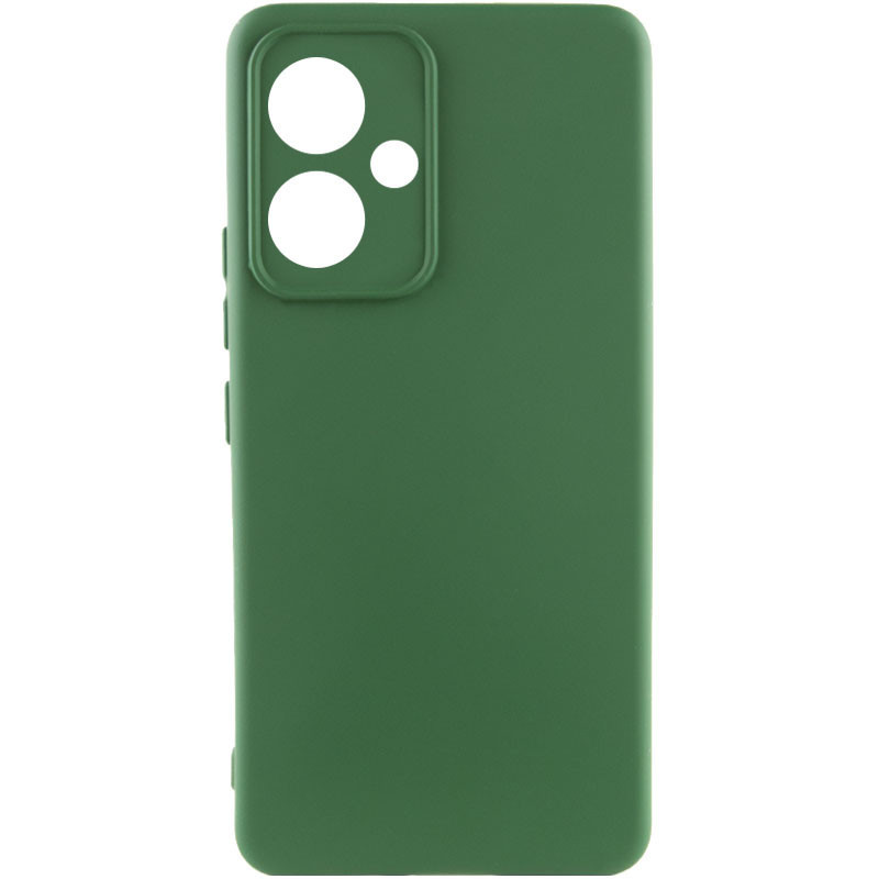 Чохол Silicone Cover Lakshmi Full Camera (AA) на Xiaomi Redmi 13 4G / Poco M6 4G (Зелений / Dark green)