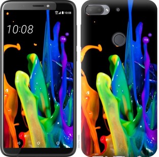 

Чехол брызги краски для HTC Desire 12 Plus 674621