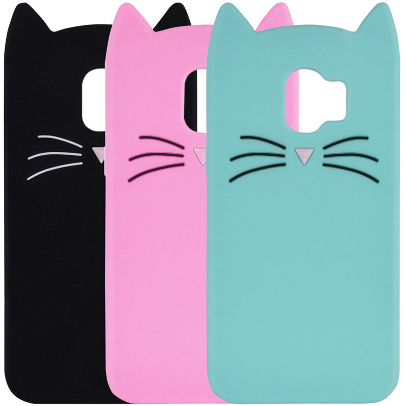 Силиконовая накладка 3D Cat для Samsung J250F Galaxy J2 Pro (2018)