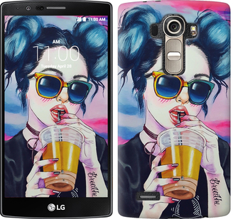 

Чехол Арт-девушка в очках для LG G4 H815 247069