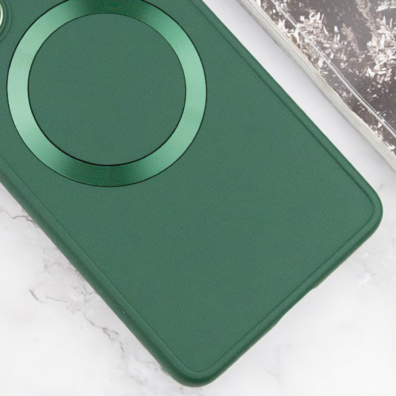 TPU чехол Bonbon Metal Style with Magnetic safe для Samsung Galaxy A25 5G (Зеленый / Army Green) в магазине vchehle.ua