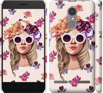 

Чехол Девушка с цветами v2 для Lenovo K6 190279