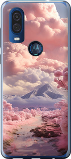 

Чехол Розовые облака для Motorola One Vision 1645009