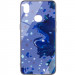TPU+Glass чохол Diversity на Samsung Galaxy A10s (Stains blue)