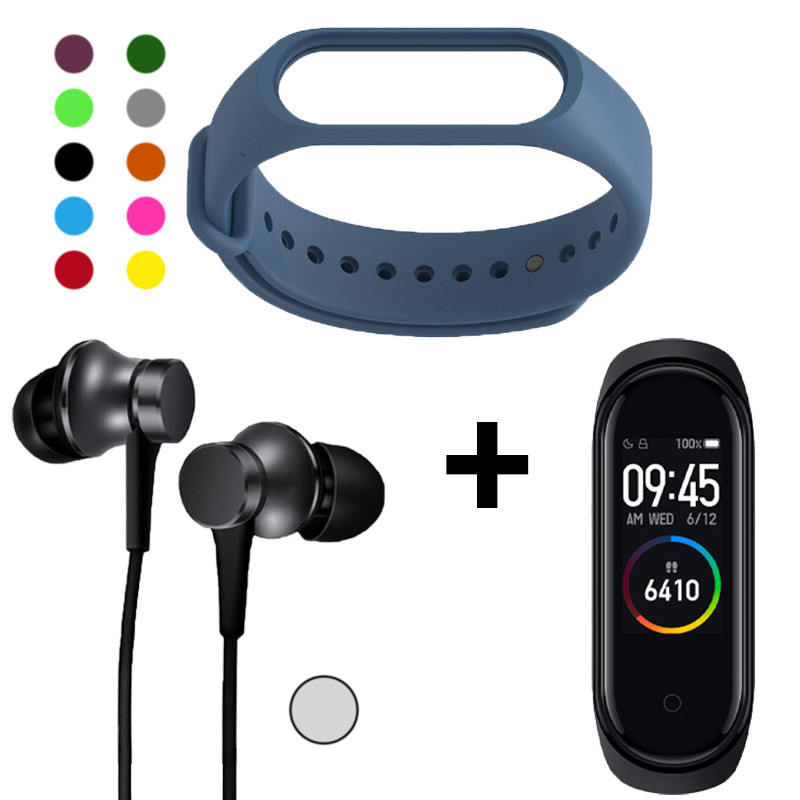 Комплект Xiaomi (Mi Band 4 + ремешок + наушники)