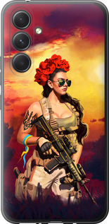 Чехол Украинка с оружием для Samsung Galaxy A54 A546E
