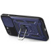 Фото Ударостійкий чохол Camshield Serge Ring на Apple iPhone 7 plus / 8 plus (5.5") (Синій) на vchehle.ua