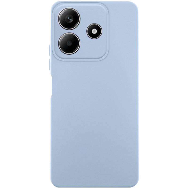 Чехол TPU GETMAN Liquid Silk Full Camera для Xiaomi Redmi Note 14 5G (Голубой / Lilac Blue)