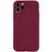 Чехол Silicone Case Full Camera Protective (AA) NO LOGO для Apple iPhone 12 Pro (6.1") (Бордовый / Plum)