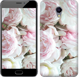 Чехол Пионы v2 для Meizu M5 Note