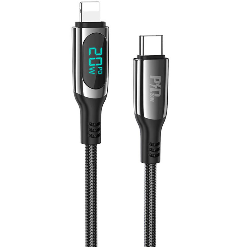 

Дата кабелю Hoco S51 Extreme PD Type-C to Lightning (1m) (Чорний) 1236015