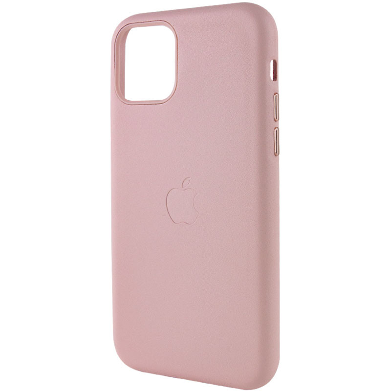 Шкіряний чохол Leather Case (AA Plus) на Apple iPhone 11 Pro Max (6.5") (Sand Pink) в магазині vchehle.ua