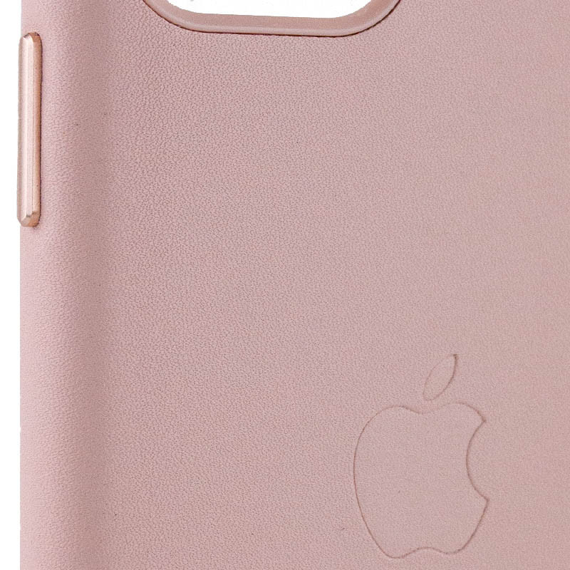 Фото Кожаный чехол Leather Case (AA Plus) для Apple iPhone 11 Pro Max (6.5") (Sand Pink) в магазине vchehle.ua