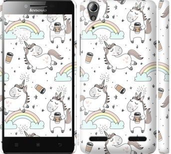 

Чехол Единорог и кофе для Lenovo A6000 840784