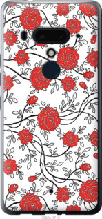 

Чехол Красные розы на белом фоне для HTC U12 Plus 1388532
