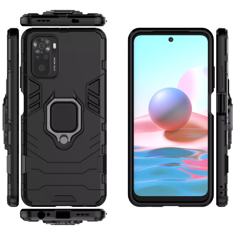 

Ударостійкий чохол Transformer Ring for Magnet для Xiaomi Redmi Note 10 (Чорний / Soul Black) 1117363