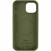 Фото Чохол Silicone Case Full Protective (AA) with Magnetic Safe на Apple iPhone 12 Pro Max (6.7") (Зелений / Dark Olive) в маназині vchehle.ua