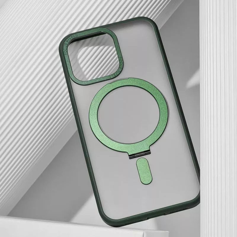 Фото TPU+PC чохол WAVE Attraction case with Magnetic Safe на Apple iPhone 12 Pro / 12 (6.1") (Green) на vchehle.ua