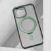 Фото TPU+PC чехол WAVE Attraction case with Magnetic Safe для Apple iPhone 12 Pro / 12 (6.1") (Green) на vchehle.ua