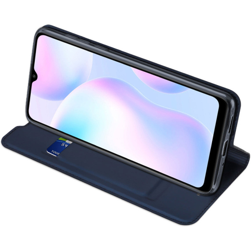 Чехол-книжка Dux Ducis с карманом для визиток для Xiaomi Redmi 9A (Синий) в магазине vchehle.ua
