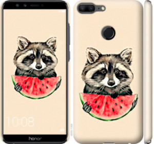 Чехол Енотик с арбузом для Huawei Honor 9 Lite