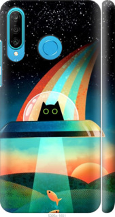 

Чохол Кот, нло, радуга, рыба для Huawei P30 Lite 1403191